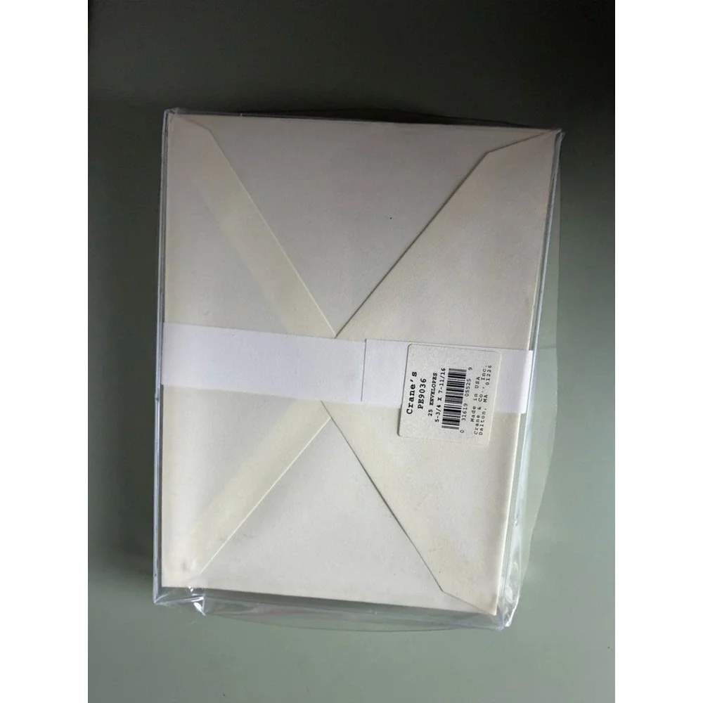 Crane's Stationery Lot 90 Pc Gold Silver Lined Envelopes Cards USA New